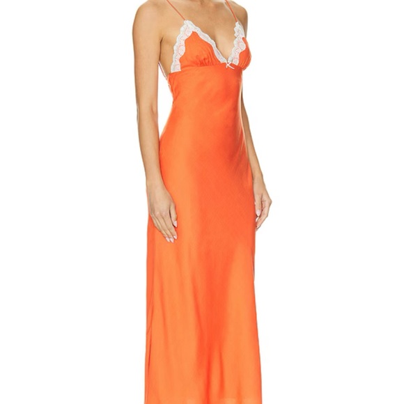 REVOLVE Vibrant Orange Lace Jasmine Dress size S - Picture 2 of 3